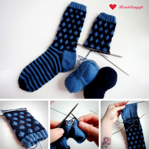 Anleitung: Punkte-Socken mit einfachem Norwegermuster stricken