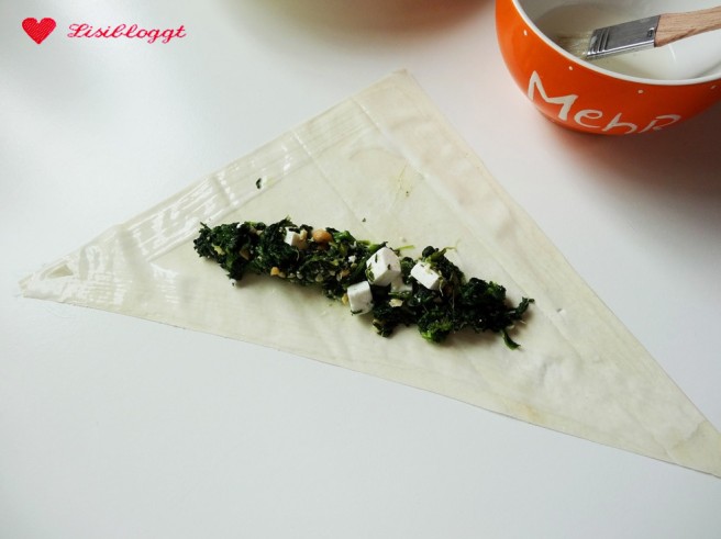 Rezept: Vegane Spinat-Boerek mit Minz-"Joghurt"